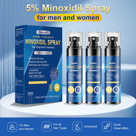 Kweqdsd spray applied to scalp showing controlled coverage and convenience