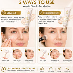 KWEZTY on a vanity as part of morning routine showing priming and hydrating benefit
