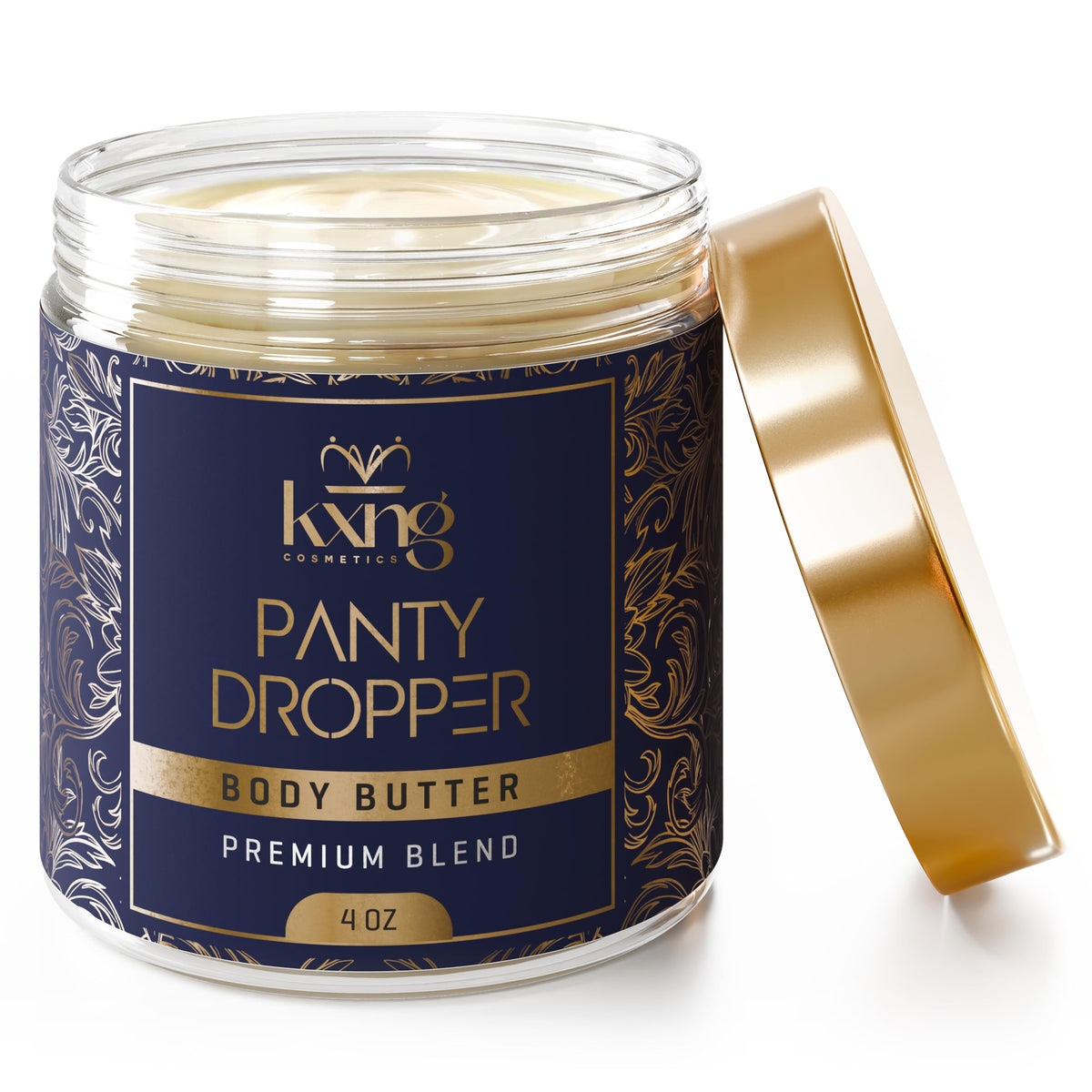 KXNG Cosmetics front jar view showing clean packaging and premium moisturizer