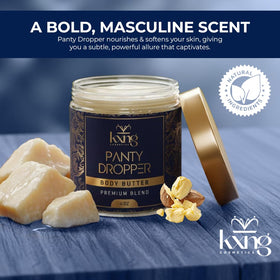KXNG Cosmetics on bathroom shelf in lifestyle setting conveying daily grooming ritual