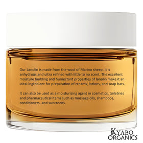 Kyabo lanolin creamy texture close-up illustrating smooth spreadability benefit