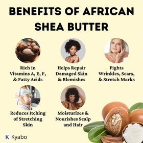 Kyabo close-up texture view showing creamy unrefined butter for smooth application