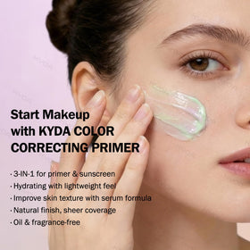 KYDA application on face spot treatment showing targeted correction and natural finish