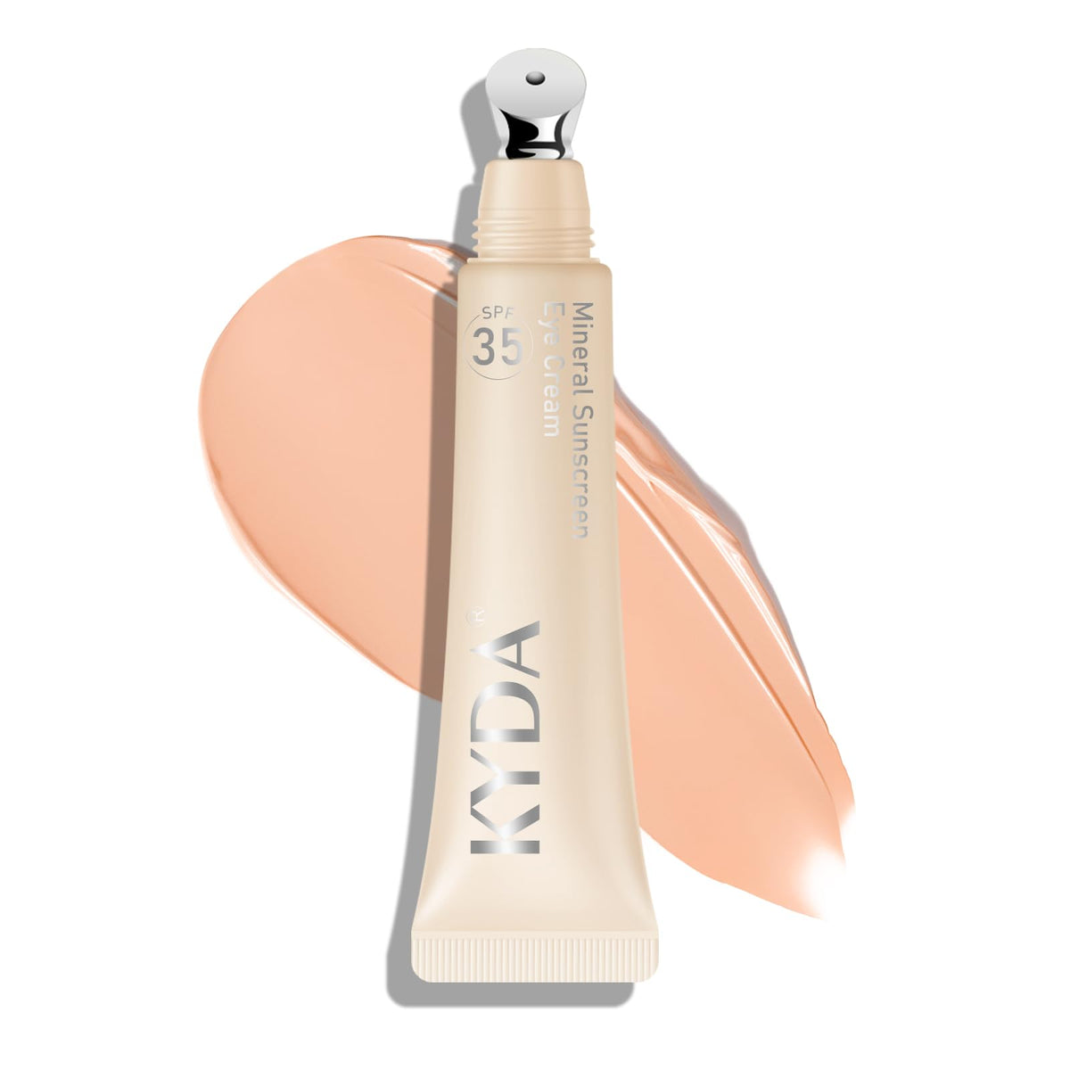 KYDA eye cream front tube showing label and SPF benefit