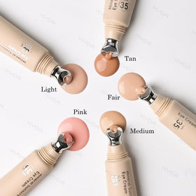 KYDA eye cream on bath counter styled to show daily routine benefit