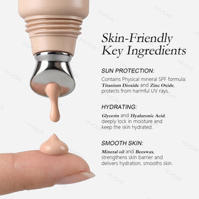 KYDA eye cream open cap revealing product paste and mineral pearls