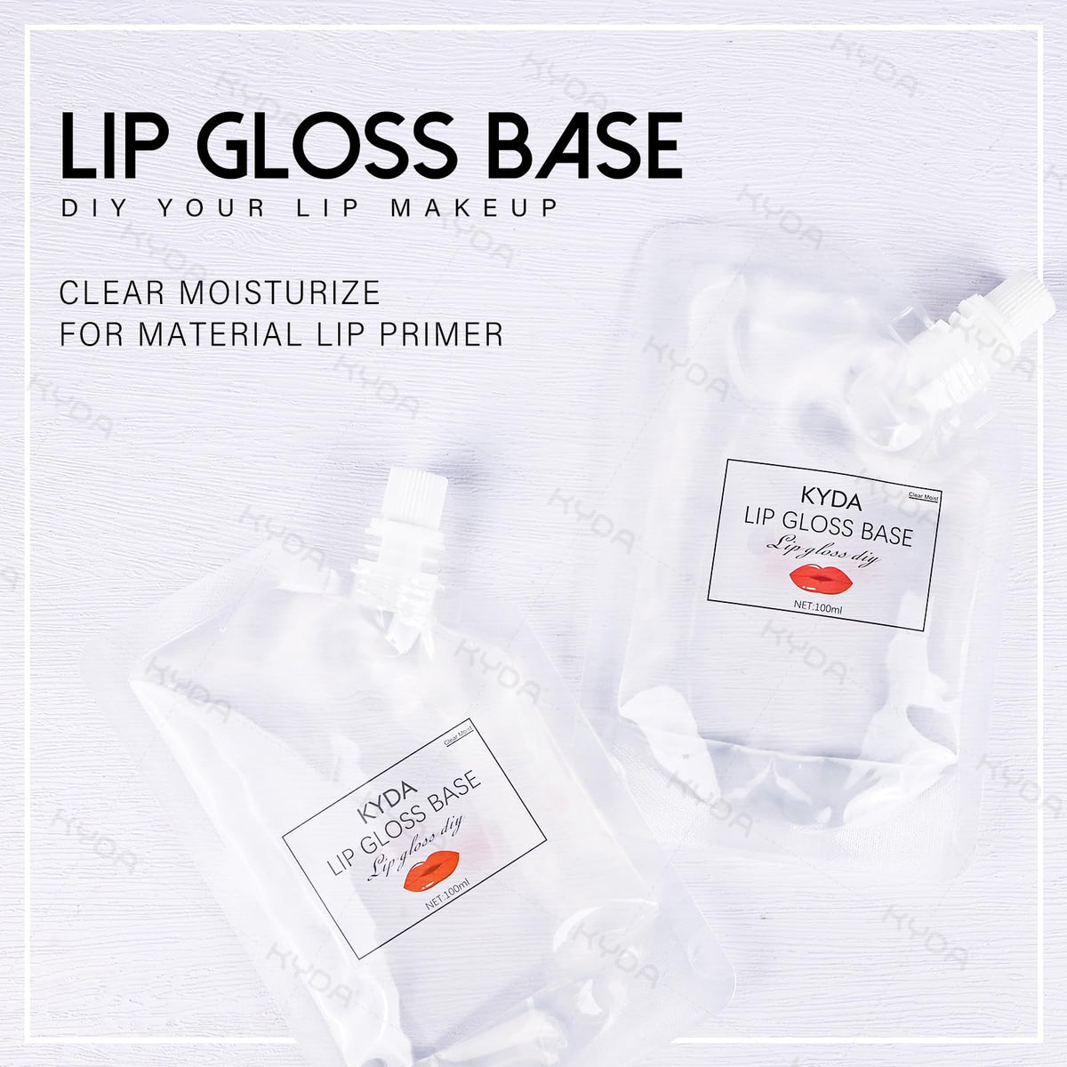 KYDA gel texture close-up reveals smooth translucent gel and easy blendability benefit