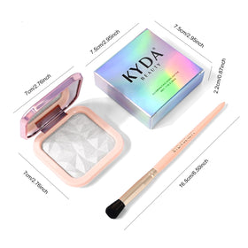 KYDA palette in a makeup bag for on-the-go touch-ups and finishing glow