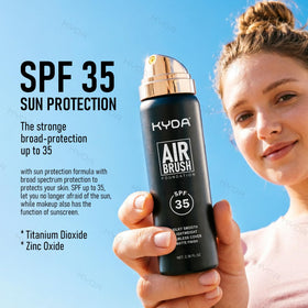 KYDA spray mist in air demonstrating fine atomized coverage for even finish