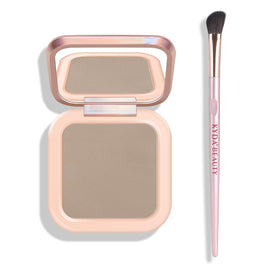 KYDA palette front compact view showing taupe finish and travel-friendly design