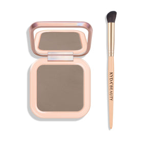 KYDA palette front open showing cool tone pans and compact mirror for easy sculpting