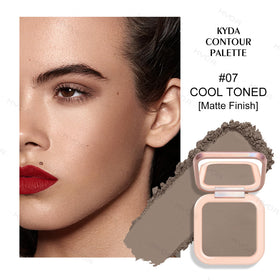 KYDA close-up of powder pans highlighting fine baked textures for smooth blending