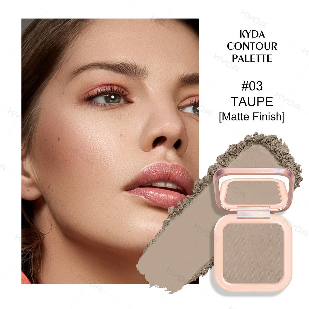 KYDA powder pan close-up highlighting ultra-fine texture for smooth blending