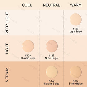 KYDA shade swatch on wrist Sunny Beige illustrating true color match
