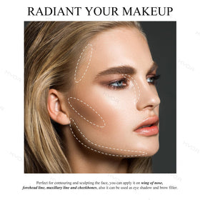 KYDA model using palette to contour nose and create subtle shadowing