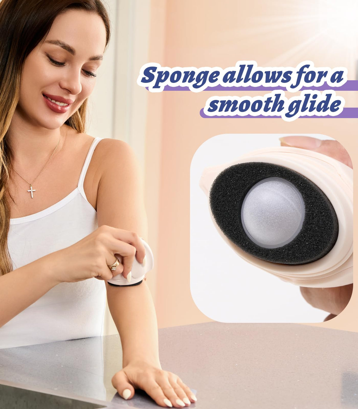 KYHDIYA applicator in adult hand showing size and easy grip benefit