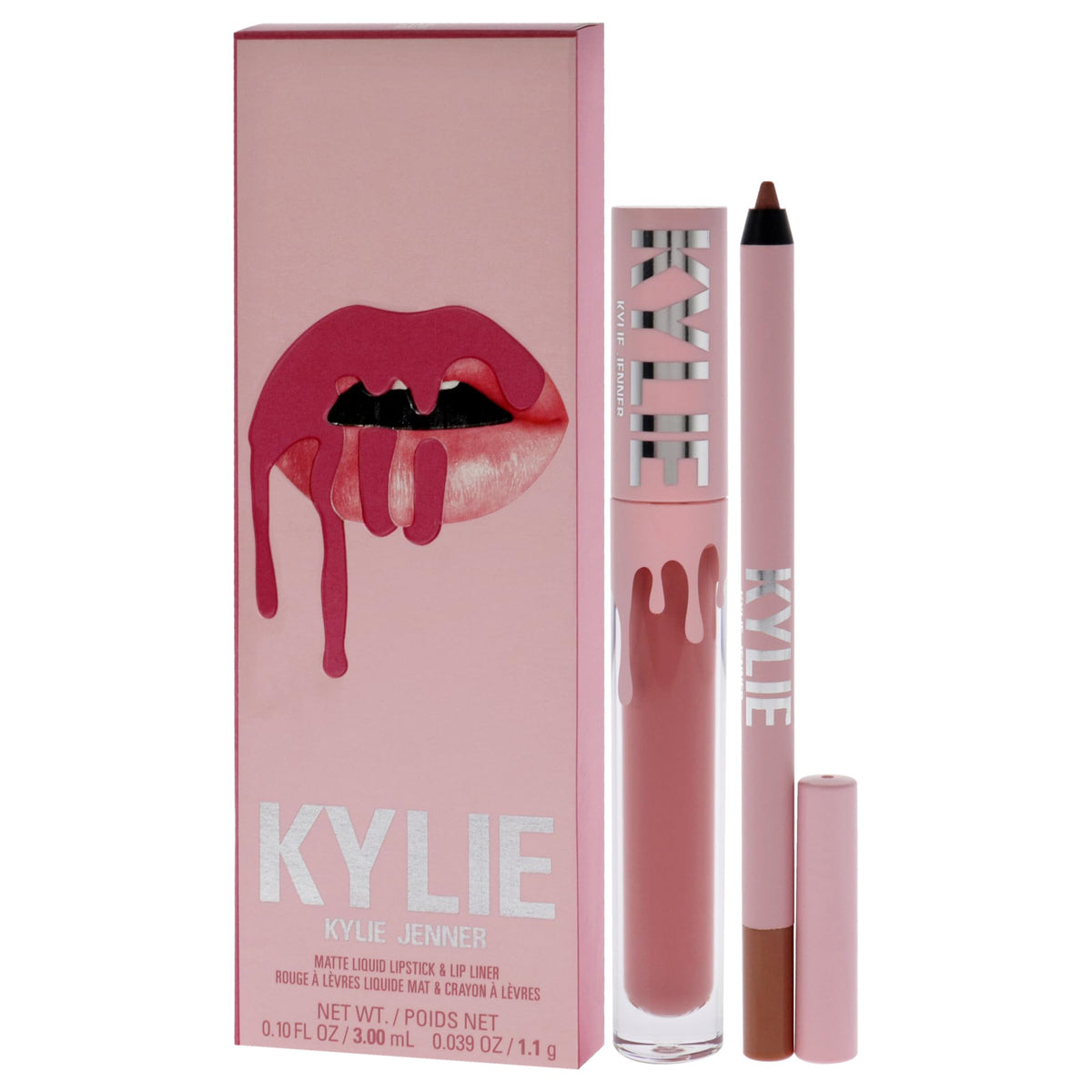 KYLIE size comparison with liner and liquid showing compact kit convenience and scale