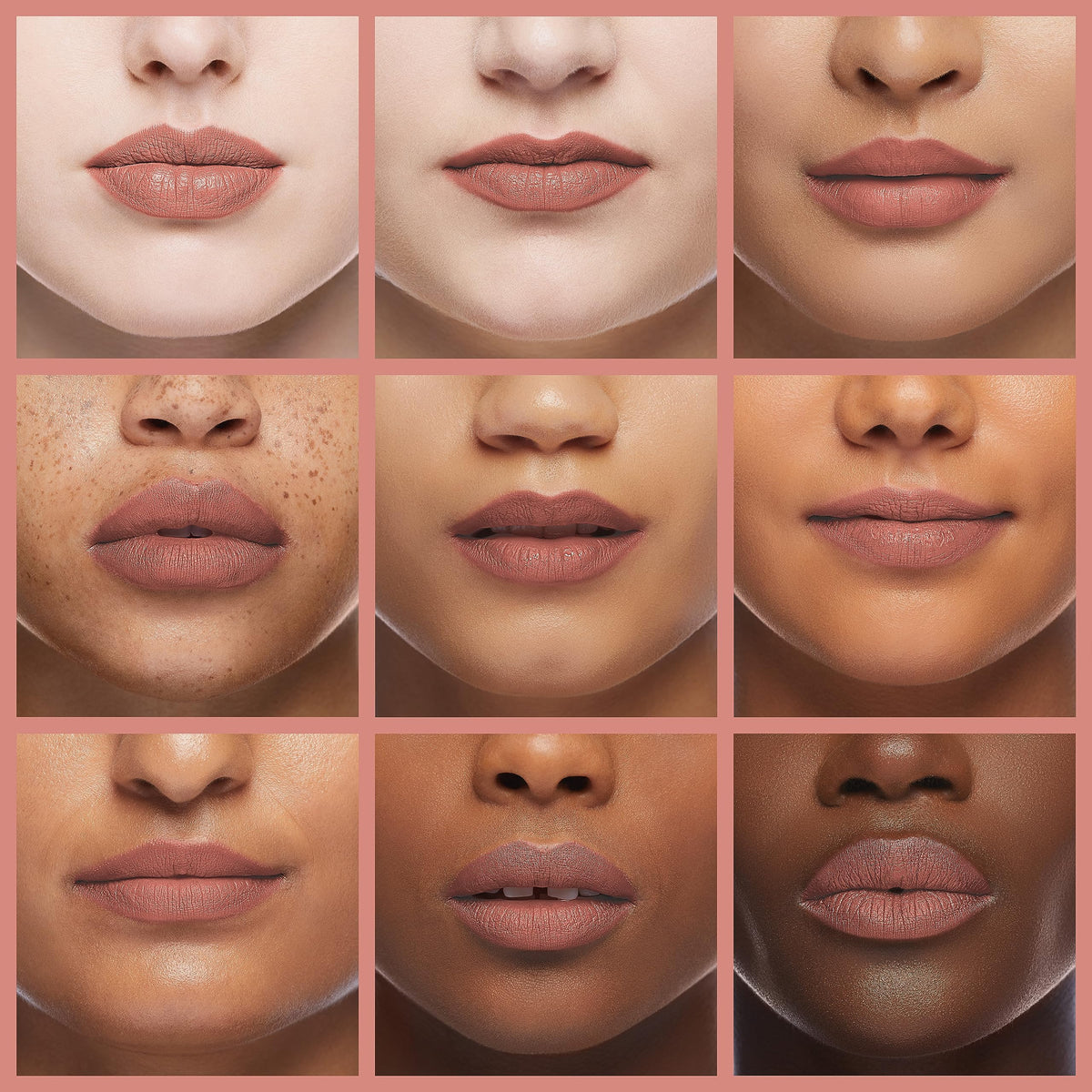 KYLIE Bare on model lifestyle image, natural neutral lip enhancing everyday makeup
