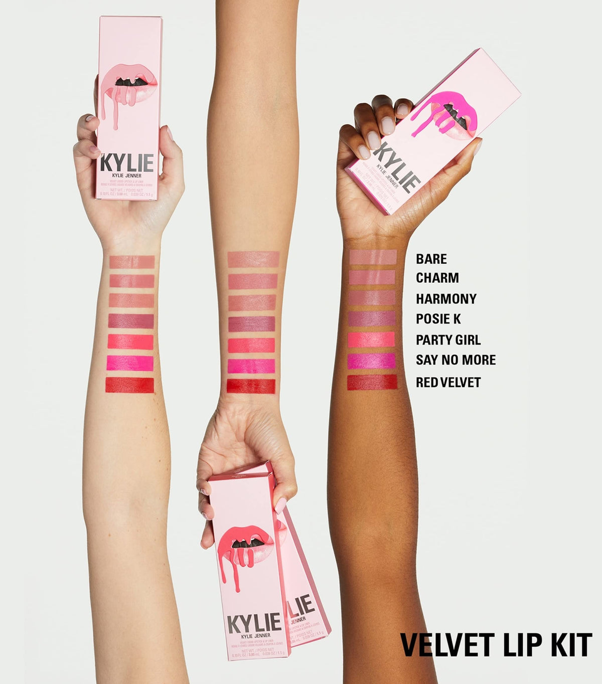 KYLIE Bare size comparison with hand, kit scale and portability for touch-ups