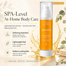 KYZTMHC Evora oil drop close-up highlighting lightweight, fast-absorbing texture