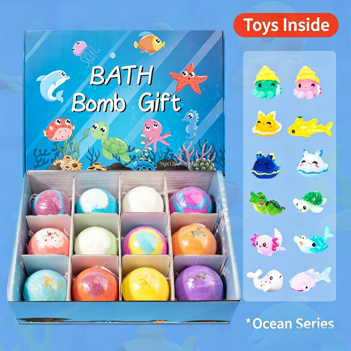 KZQUVM bath bomb fizzing in tub with colorful water, creates playful bath