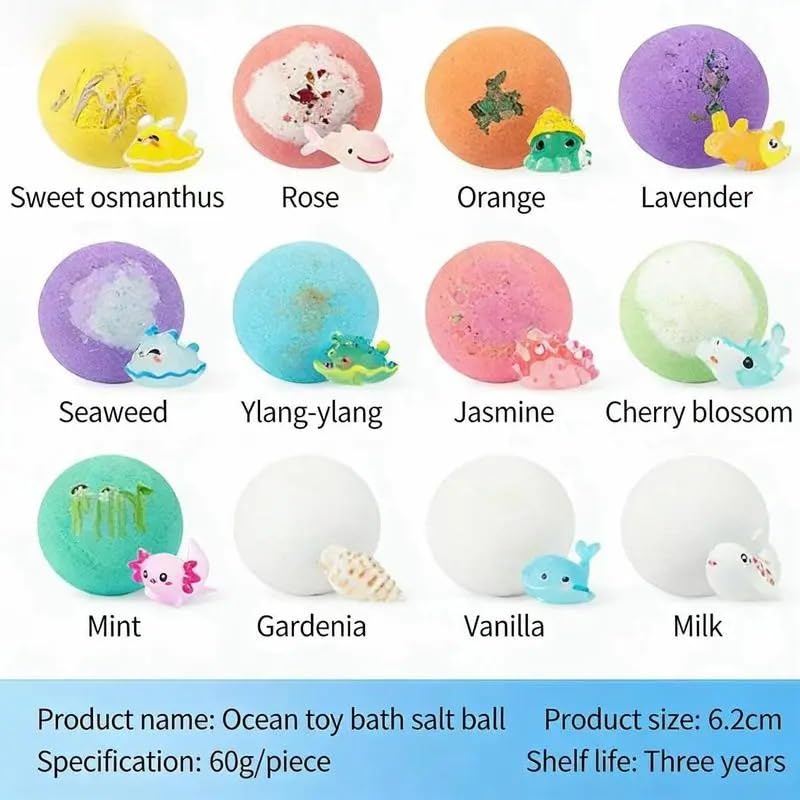 KZQUVM palm holding a single bath bomb showing compact size and ease