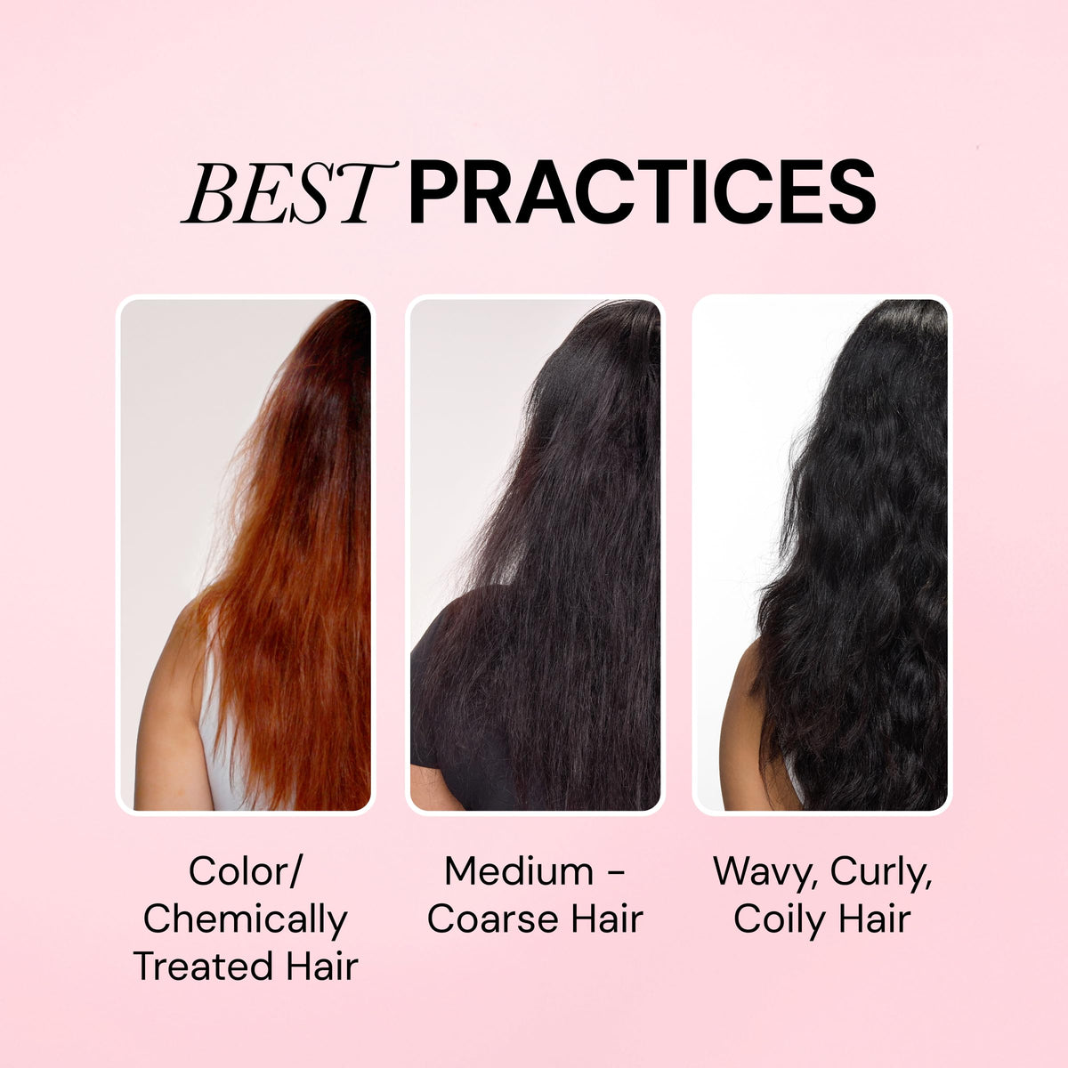 L'ANGE HAIR before and after split image showing smoother, shinier results