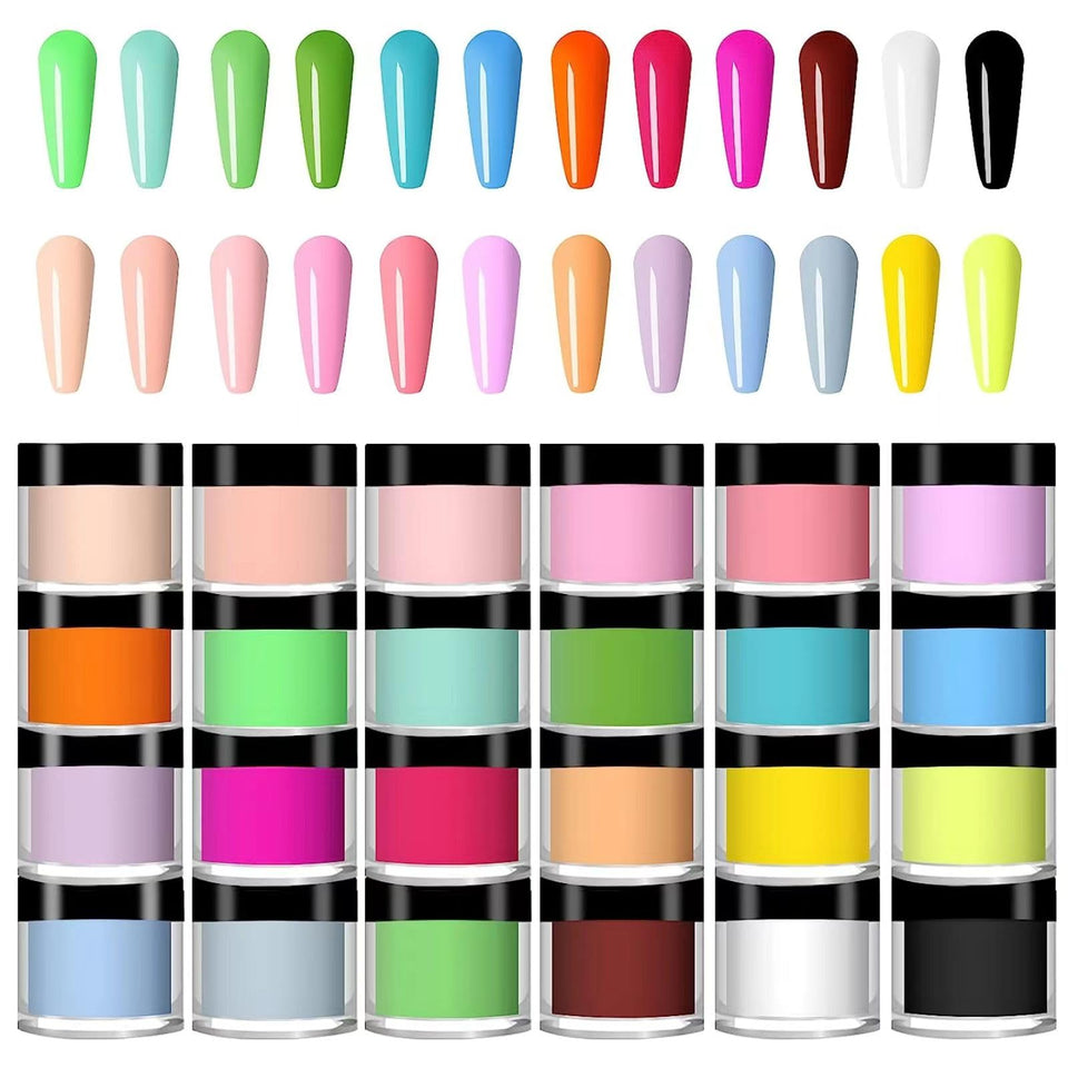 L-Bulice front packaging showing 24 color jars and variety benefit