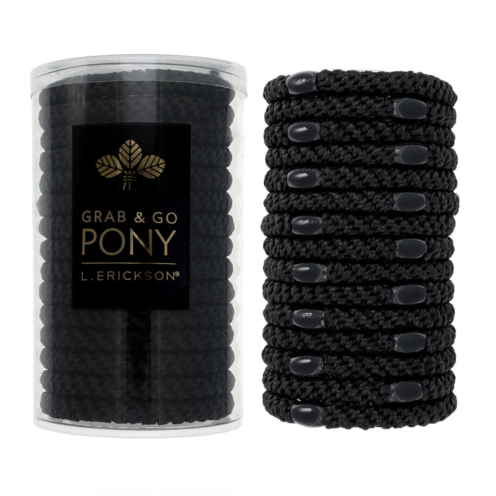 L. Erickson front packaging showing 15 black ties and neat presentation