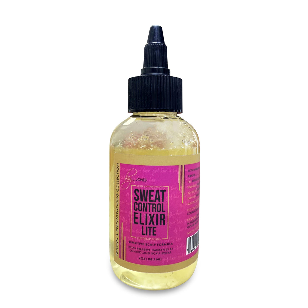 L. Jones front packaging showing bottle and branding for quick identification and confidence