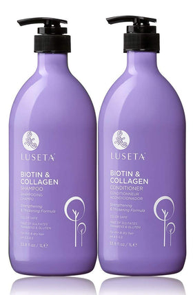 L LUSETA front packaging showing both 33.8oz bottles and benefits