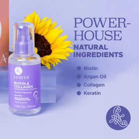L LUSETA oil texture dispensed from pump for lightweight absorption