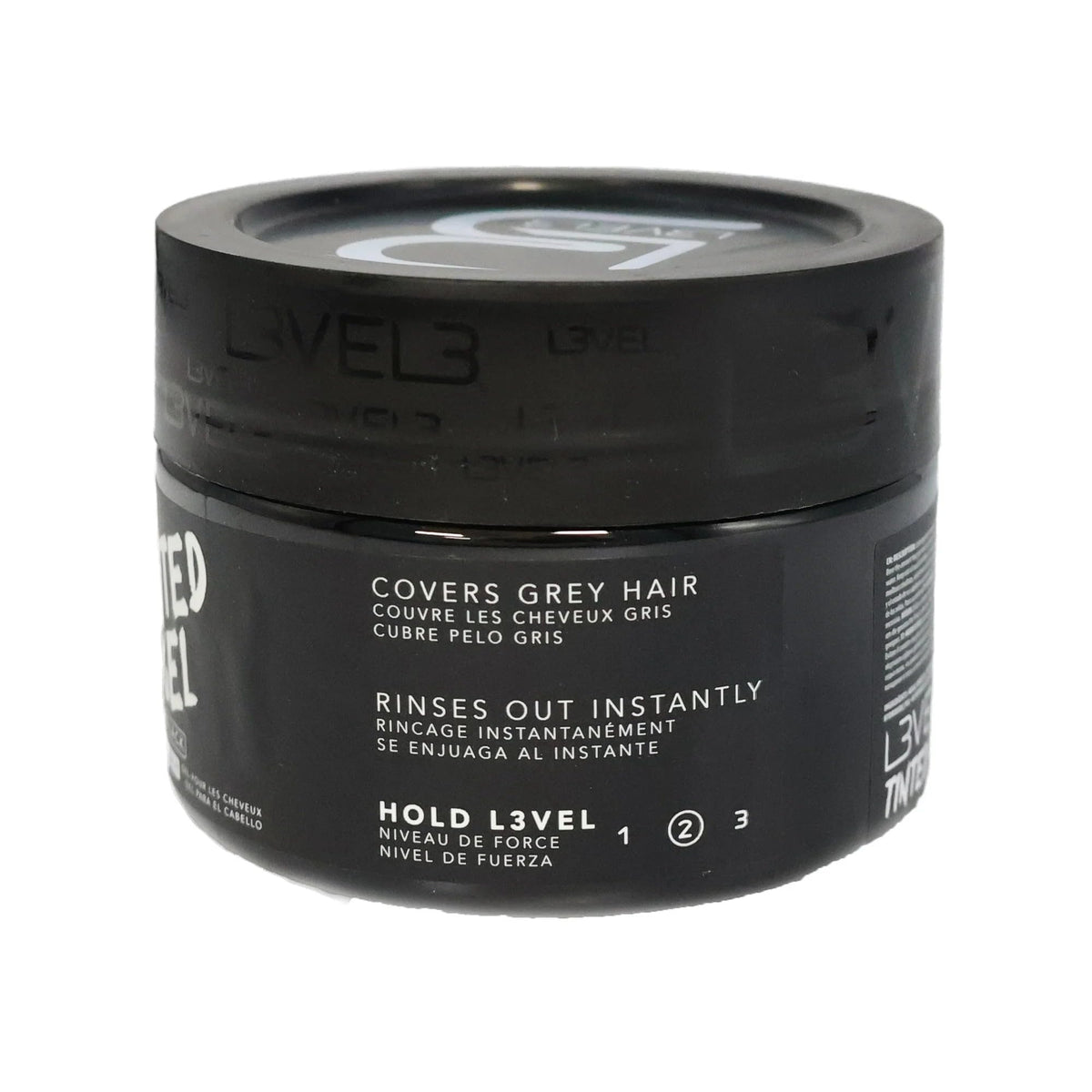 L3 black gel on a barber station showing professional-quality results at home