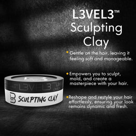 L3 clay on palm demonstrating easy warming and even application benefit