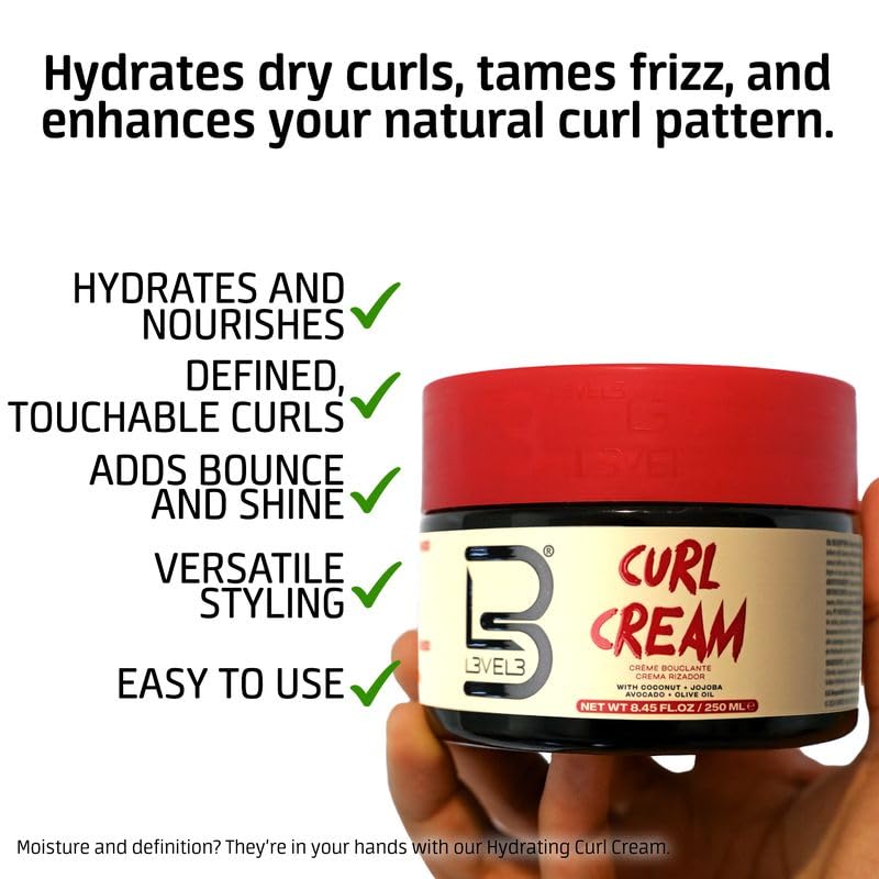 L3 ingredients label closeup showing coconut and jojoba oils