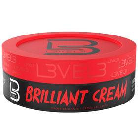L3 front packaging of Level 3 Brilliant Cream showing product label and size, clear presentation benefit