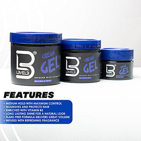 L3 product on fingers being applied to hair, demonstrates easy spreadability