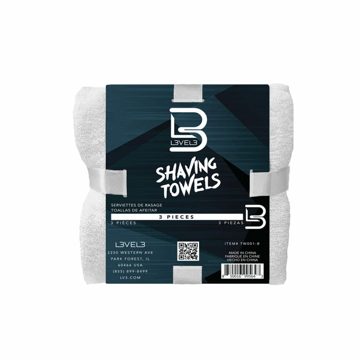 L3 towel edge and care label close-up showing durable seams and easy maintenance