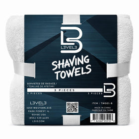 L3 folded face towel front view showing soft white cotton and professional look