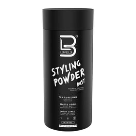 L3 jar front view showing brand and compact styling powder benefits