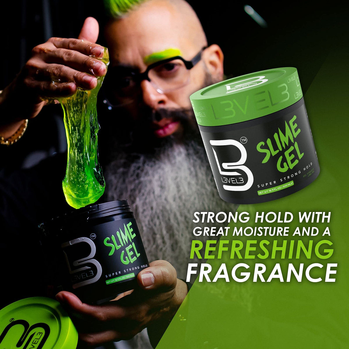 L3 clear gel texture close-up highlighting flake-free finish