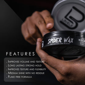 L3 close-up of wax texture highlighting fibers for instant volume and grip