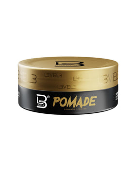 L3 pomade front jar showing clear packaging and concise branding for easy identification