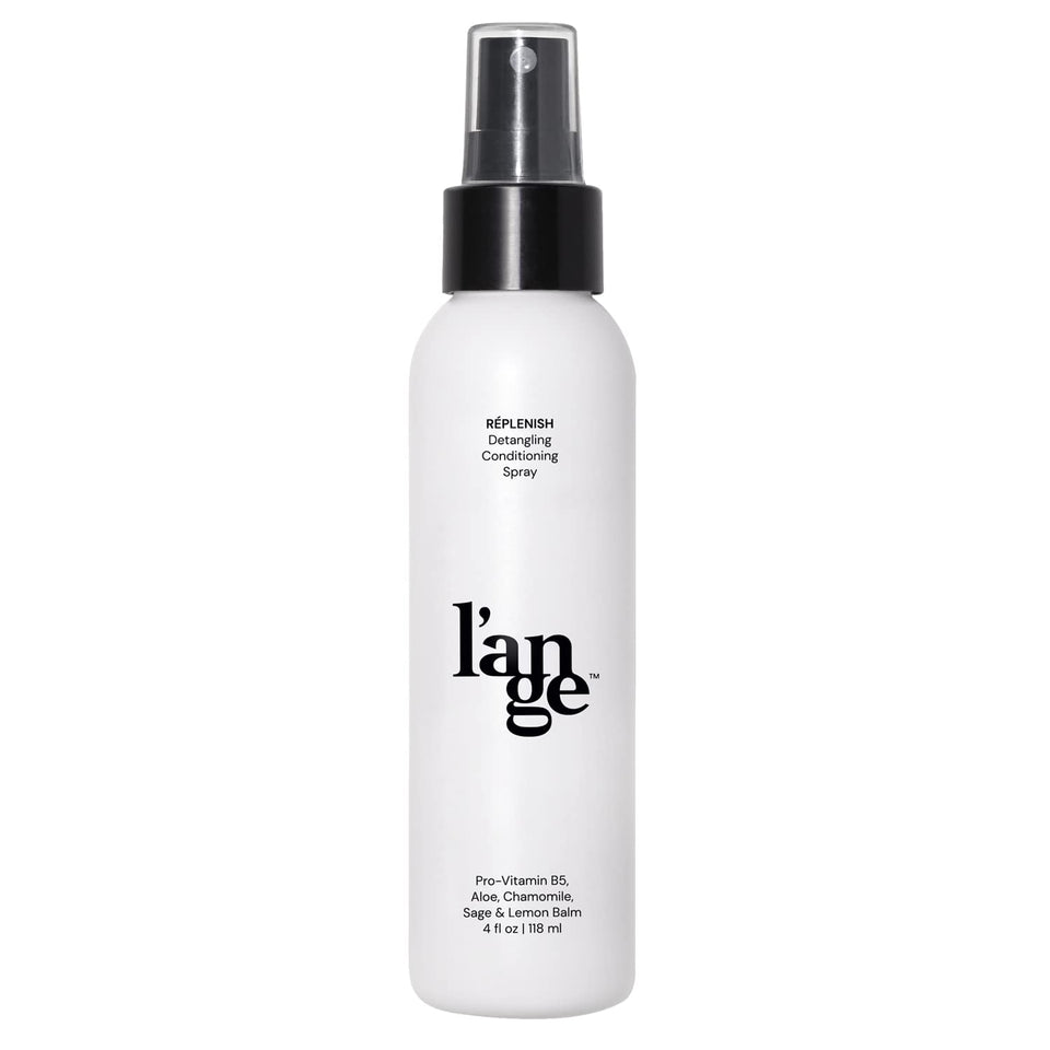 L'ANGE HAIR front packaging showing bottle and label, highlights lightweight benefit