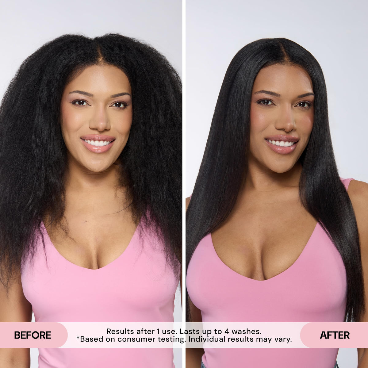 L'ANGE HAIR used during blow-dry to speed drying and seal cuticles