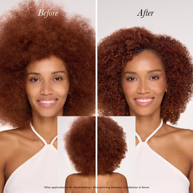 L'ANGE HAIR shampoo being applied to wet hair illustrating cleansing benefit