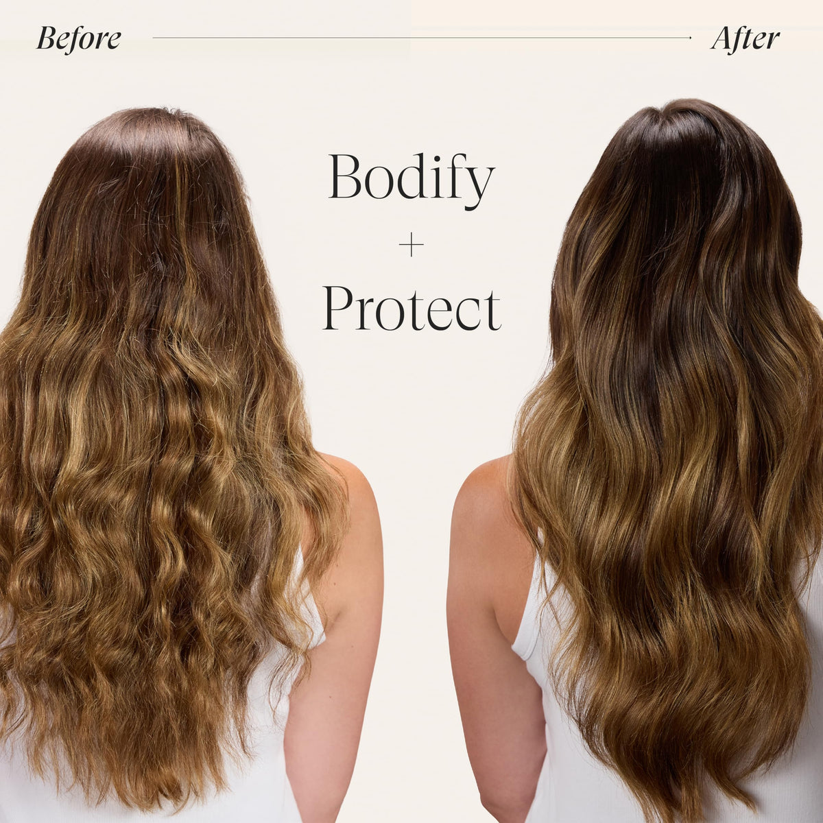 L’ANZA applied during blow-dry to create lift and reduce styling time