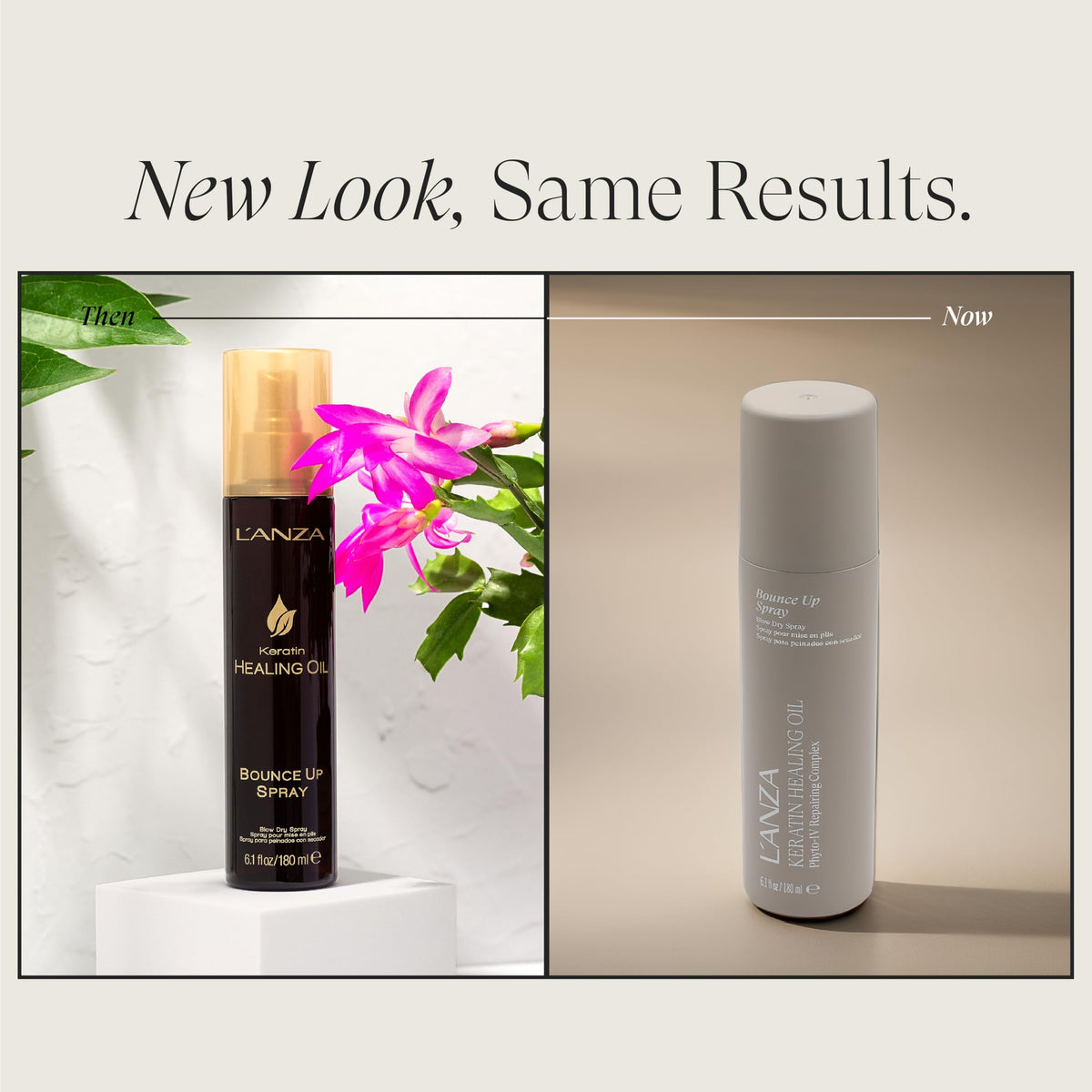 L’ANZA spray nozzle detail demonstrating smooth mist for even root lift benefit