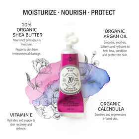 La Chatelaine close-up of creamy shea butter texture for deep hydration