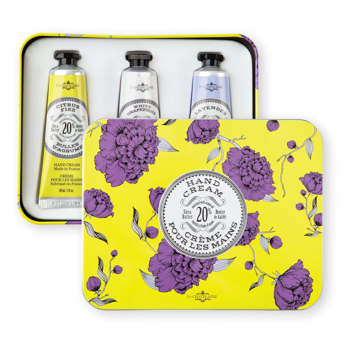 La Chatelaine gift-ready box detail highlighting premium presentation for gifting